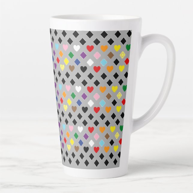 Rainbow Hearts Milchtasse (Rechts)