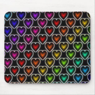 Rainbow Hearts/Mousepad Mousepad