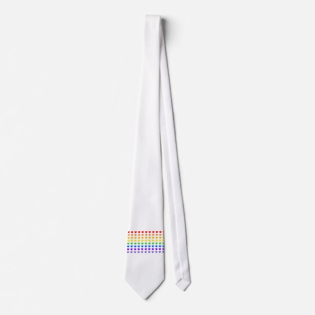 Rainbow Hearts Neck Tie Krawatte (Vorderseite)