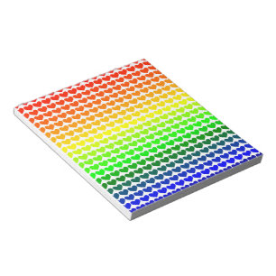 RAINBOW HEARTS NOTIZBLOCK