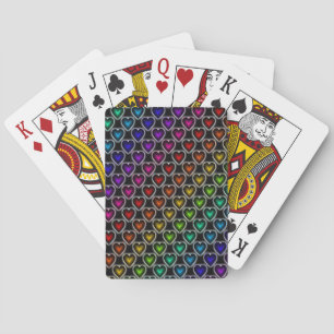 Rainbow Hearts Spielkarten