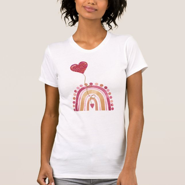 Rainbow Hearts T - Shirt (Vorderseite)
