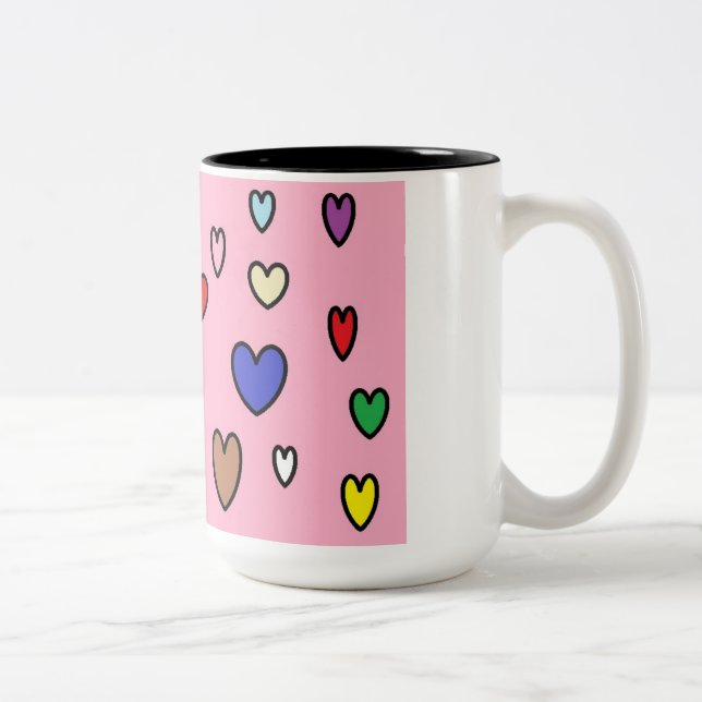 Rainbow Hearts Tasse (Rechts)