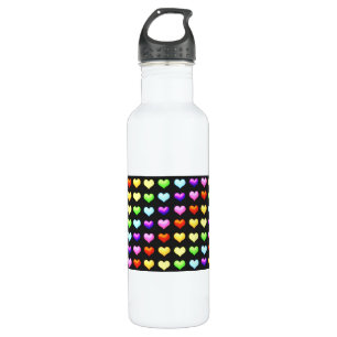 Rainbow Hearts Trinkflasche