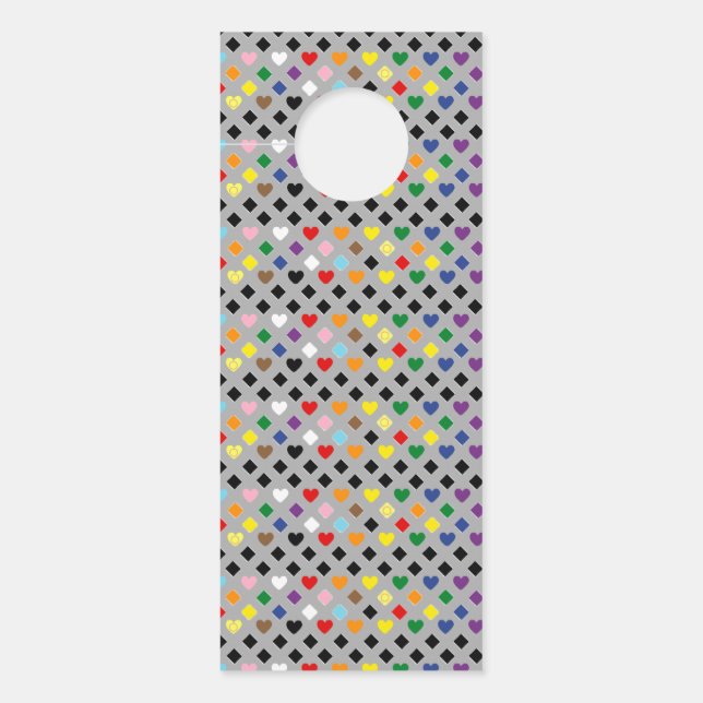 Rainbow Hearts Türanhänger (Vorderseite)