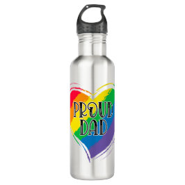 Rainbow Heft Flag Proud Vater LGBT Gay Pride Monat Edelstahlflasche