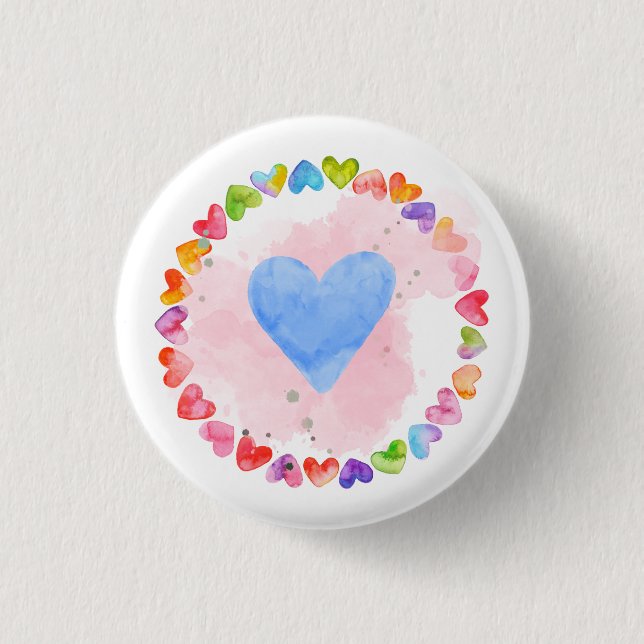 Rainbow-Hefttasten Button (Vorderseite)