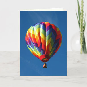 Rainbow-Heißluftballon Karte