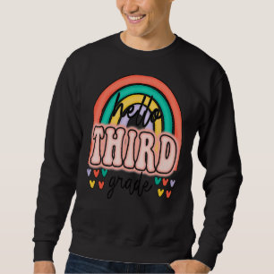 Rainbow Hello Third Grade Back To School Sweatshirt