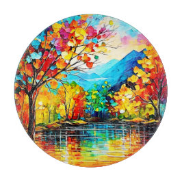 Rainbow Herbst Kunst, Dichtung und Musik Schneidebrett