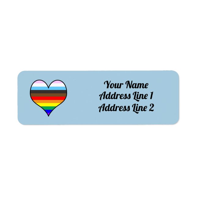 Rainbow-Herz-Label (Vorne)