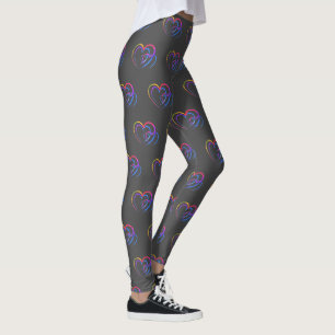 Rainbow-Herz Leggings