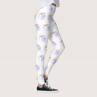 Rainbow-Herz-Leggings Leggings