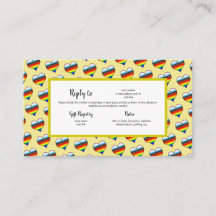 Rainbow-Herz-Muster-Abschlusskarte