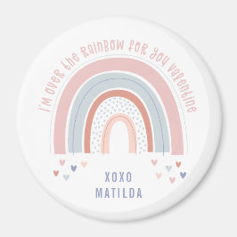 Rainbow-Herz niedliches Klassenzimmer Valentingesc Magnet