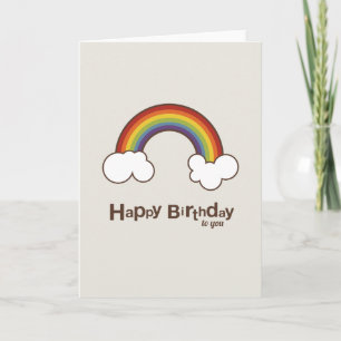 Rainbow Herzlichen Glückwunsch zum Geburtstag! Karte