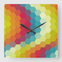 Rainbow Hexagon Zickzack Muster