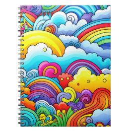 Rainbow-Hintergründe Notizblock