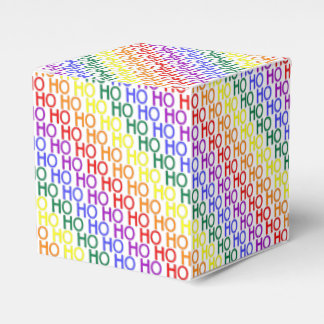 Rainbow Ho Ho Ho Pattern Geschenkboxen Geschenkschachtel