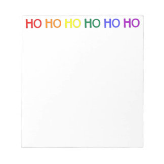 Rainbow Ho Ho Notizblock