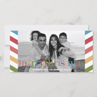 RAINBOW Holiday Foto Card Feiertagskarte