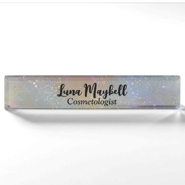 Rainbow Holographic Business Namensplakette (Vorderseite)