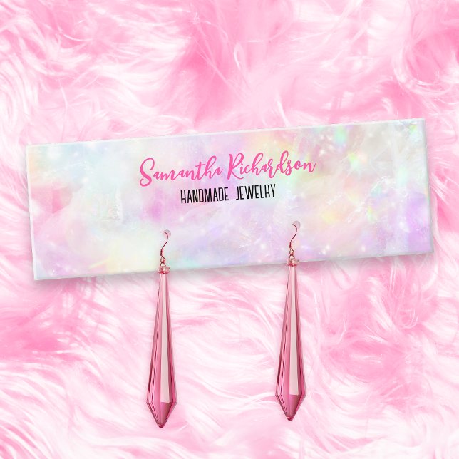 Rainbow Holographic Earring Juwelier Display Mini Visitenkarte (Von Creator hochgeladen)