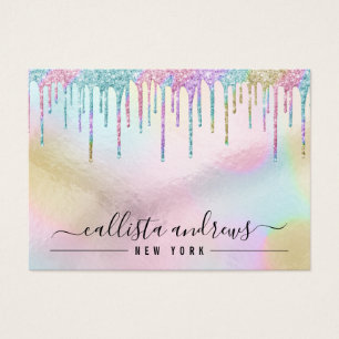 Rainbow Holographic Glitzer Tropfens Bracelet Disp