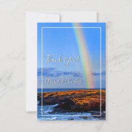Rainbow, Hope & Happiness, Wedding Vielen Dank Einladung