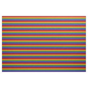 Rainbow Horizontal Stripes Muster Stoff