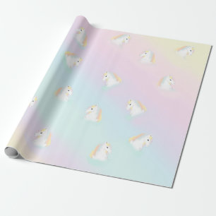 Rainbow Horse Unicorn Reittier Girly Geschenkpapier