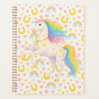 Rainbow Horses Planner for Kids — Cooper & Cody, C Planer