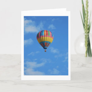 Rainbow Hot Air Ballon Flying in der Sky Karte
