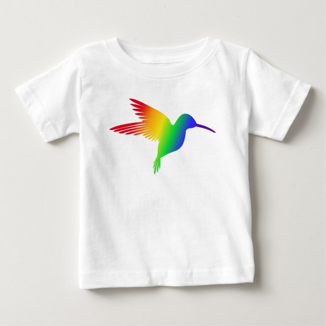 Rainbow Hummingbird Baby T-shirt (Vorderseite)