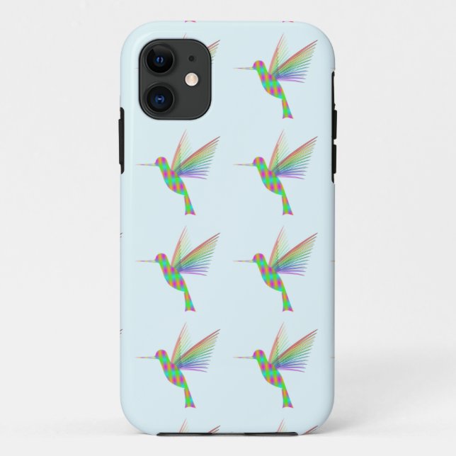 Rainbow Hummingbird Case-Mate iPhone Hülle (Rückseite)