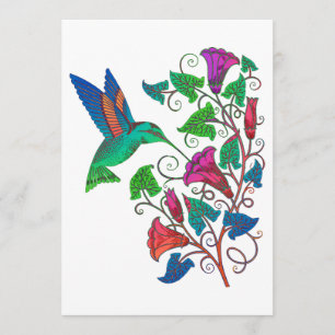 Rainbow Hummingbird Einladung