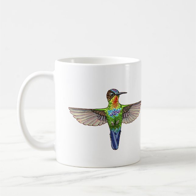 Rainbow Hummingbird Kaffeetasse (Links)