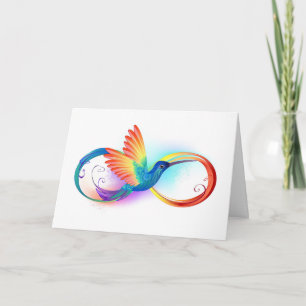 Rainbow Hummingbird mit dem Symbol Unendlichkeit