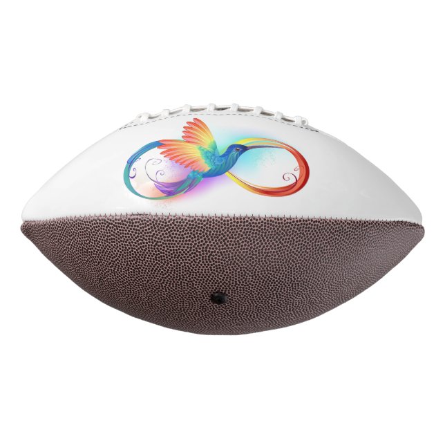 Rainbow Hummingbird mit dem Symbol Unendlichkeit Football (Gedreht 270)