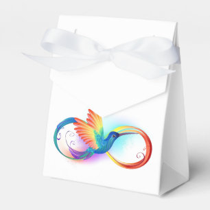 Rainbow Hummingbird mit dem Symbol Unendlichkeit Geschenkschachtel