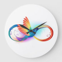 Rainbow Hummingbird mit dem Symbol Unendlichkeit