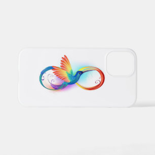 Rainbow Hummingbird mit dem Symbol Unendlichkeit iPhone 12 Mini Hülle