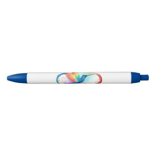 Rainbow Hummingbird mit dem Symbol Unendlichkeit Kugelschreiber
