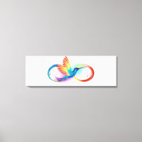 Rainbow Hummingbird mit dem Symbol Unendlichkeit