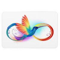 Rainbow Hummingbird mit dem Symbol Unendlichkeit