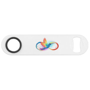 Rainbow Hummingbird mit dem Symbol Unendlichkeit Speed Flaschenöffner