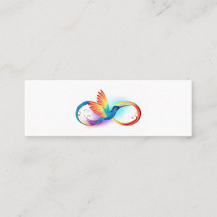Rainbow Hummingbird mit dem Symbol Unendlichkeit Treuekarte