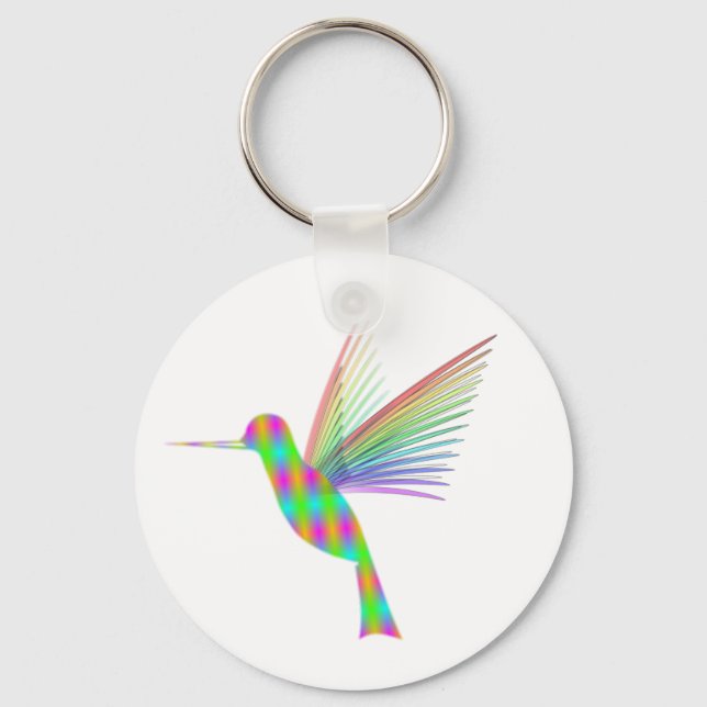 Rainbow Hummingbird Schlüsselanhänger (Vorderseite)