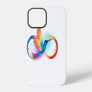 Rainbow Hummingbird with Infinity symbol iPhone 12 Hülle