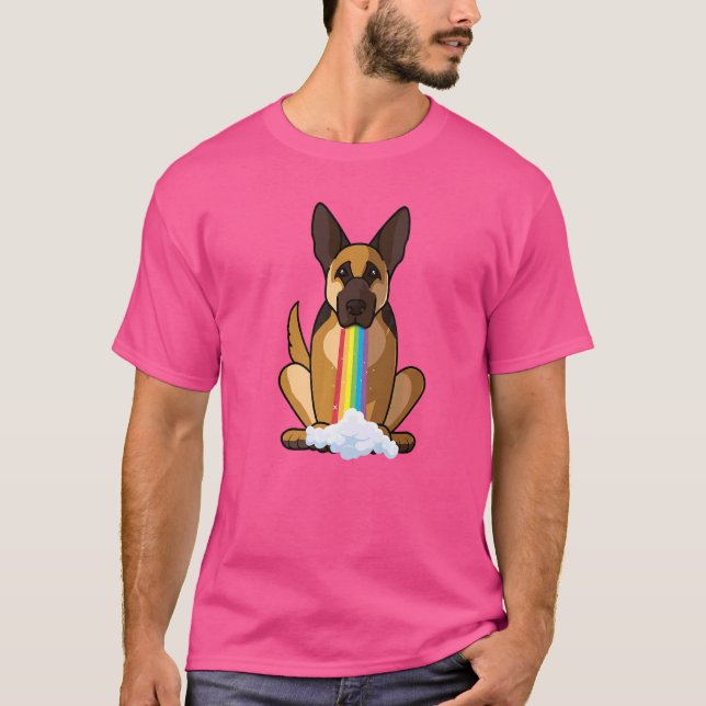 Rainbow-Hund T-Shirt (Vorderseite)